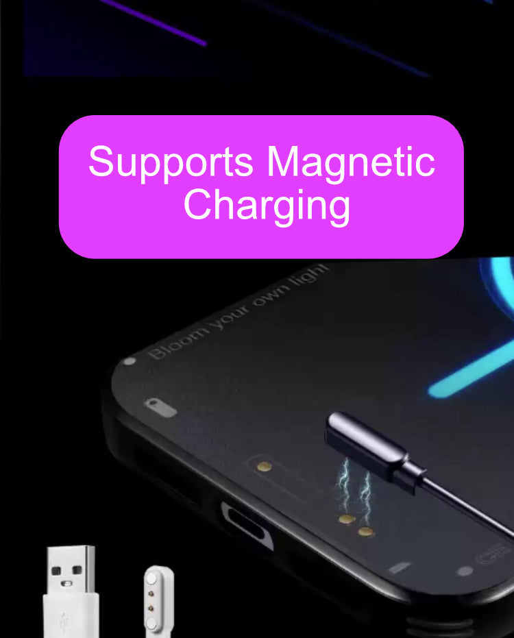 Voice-activated Luminous Magnetic Charging iPhone Case