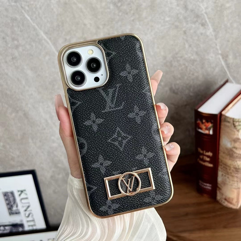 Luxury LV Leather magesafe  iPhone case