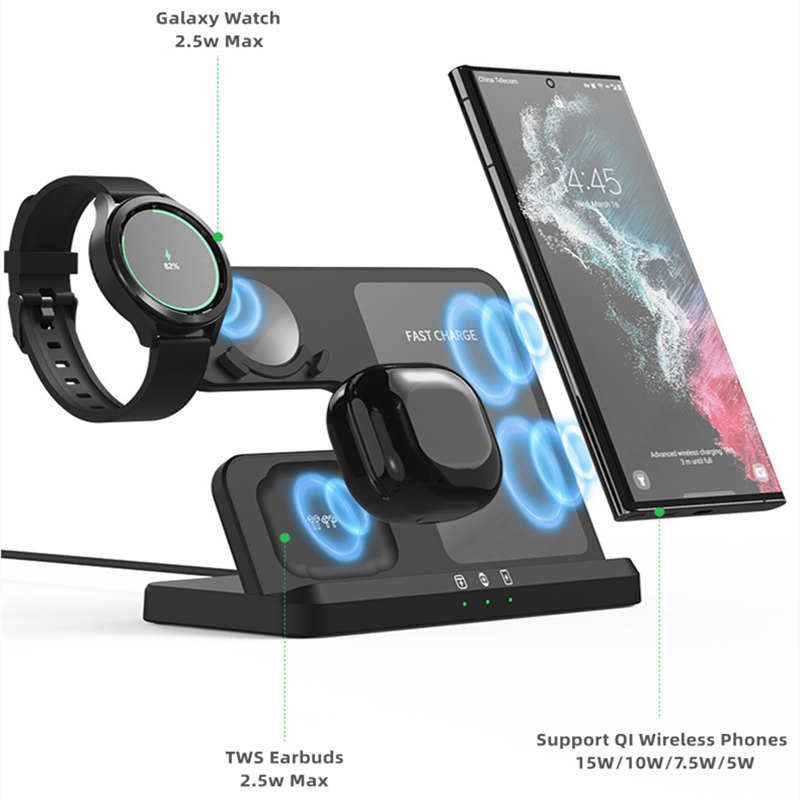 3 in 1 Wireless Charging Station for Galaxy Z Fold 4