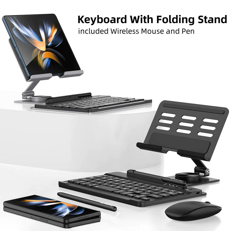 Desk Stand & Bluetooth Keyboard for Samsung Galaxy Z Fold 5